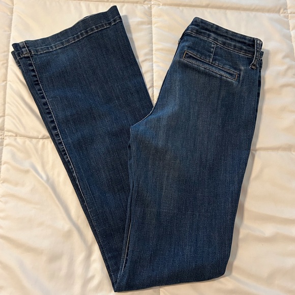 Banana Republic Women’s Wide Leg Denim Jean Size 27/28 Fit & Flare! - Picture 2 of 9